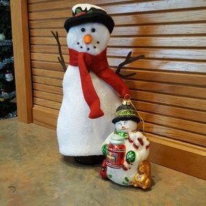 Yankee Candle Snowman Ornament & Bottle Topper